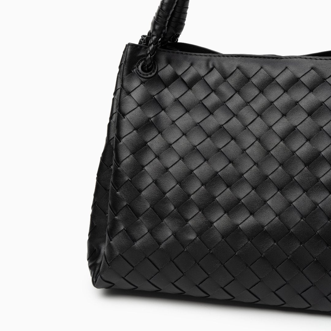Gabrielle | Elegant Woven Leather Handbag for Women