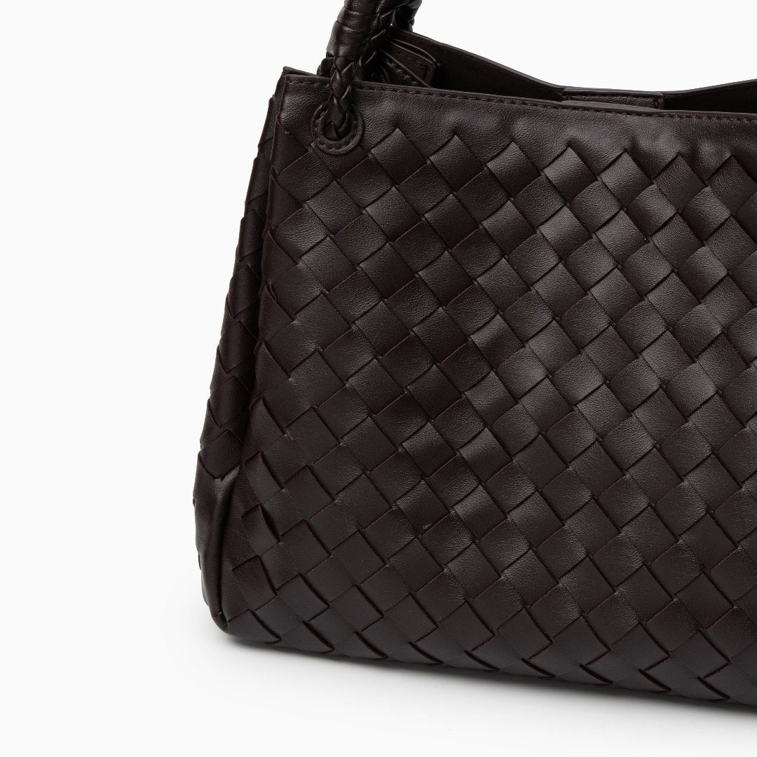 Gabrielle | Elegant Woven Leather Handbag for Women