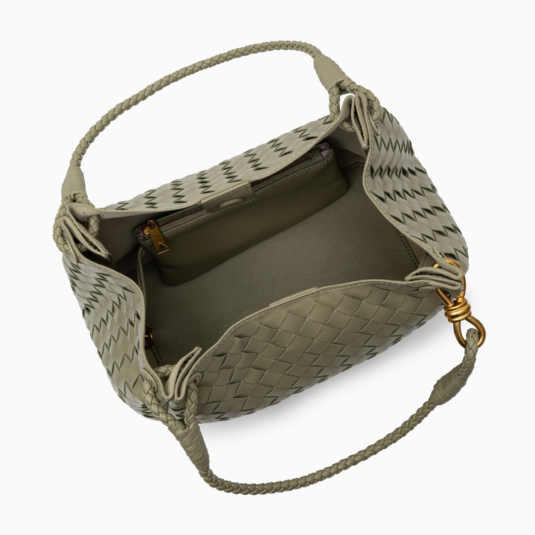 Gabrielle | Elegant Woven Leather Handbag for Women