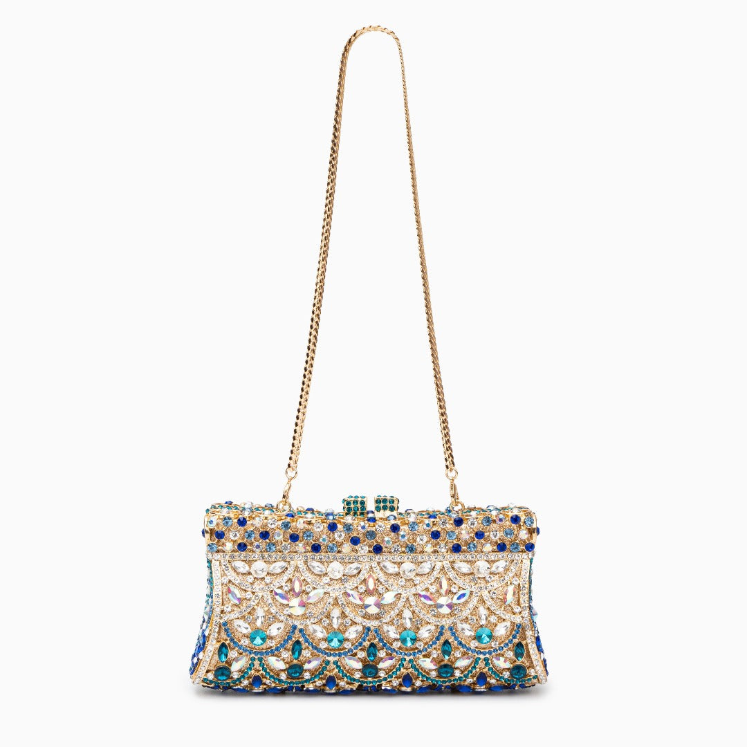 Krishna | Opulent Women's Crystal Clutch Bag for Evening