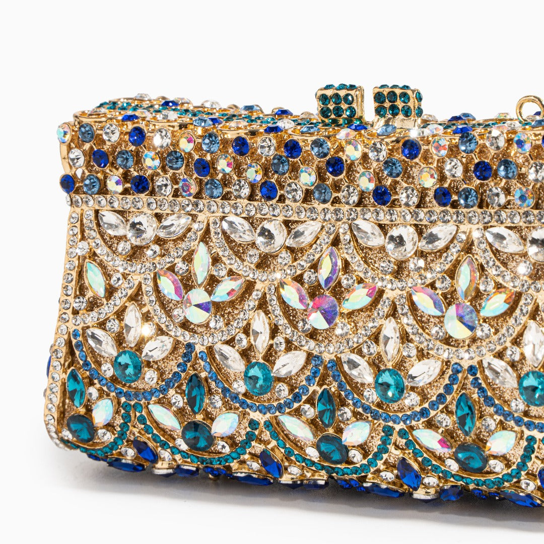 Krishna | Opulent Women's Crystal Clutch Bag for Evening