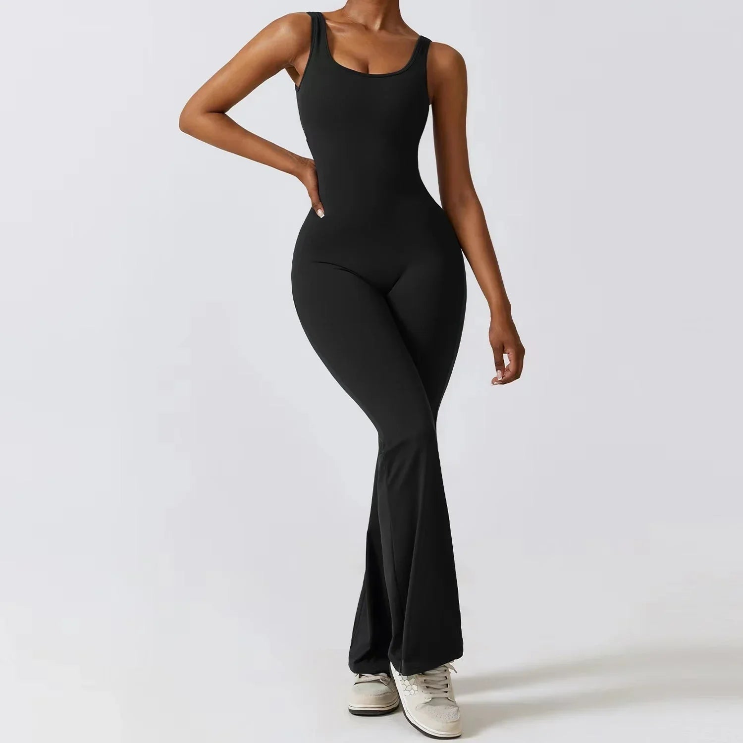 Araceli | Women's Ribbed Knit Athleisure Jumpsuit