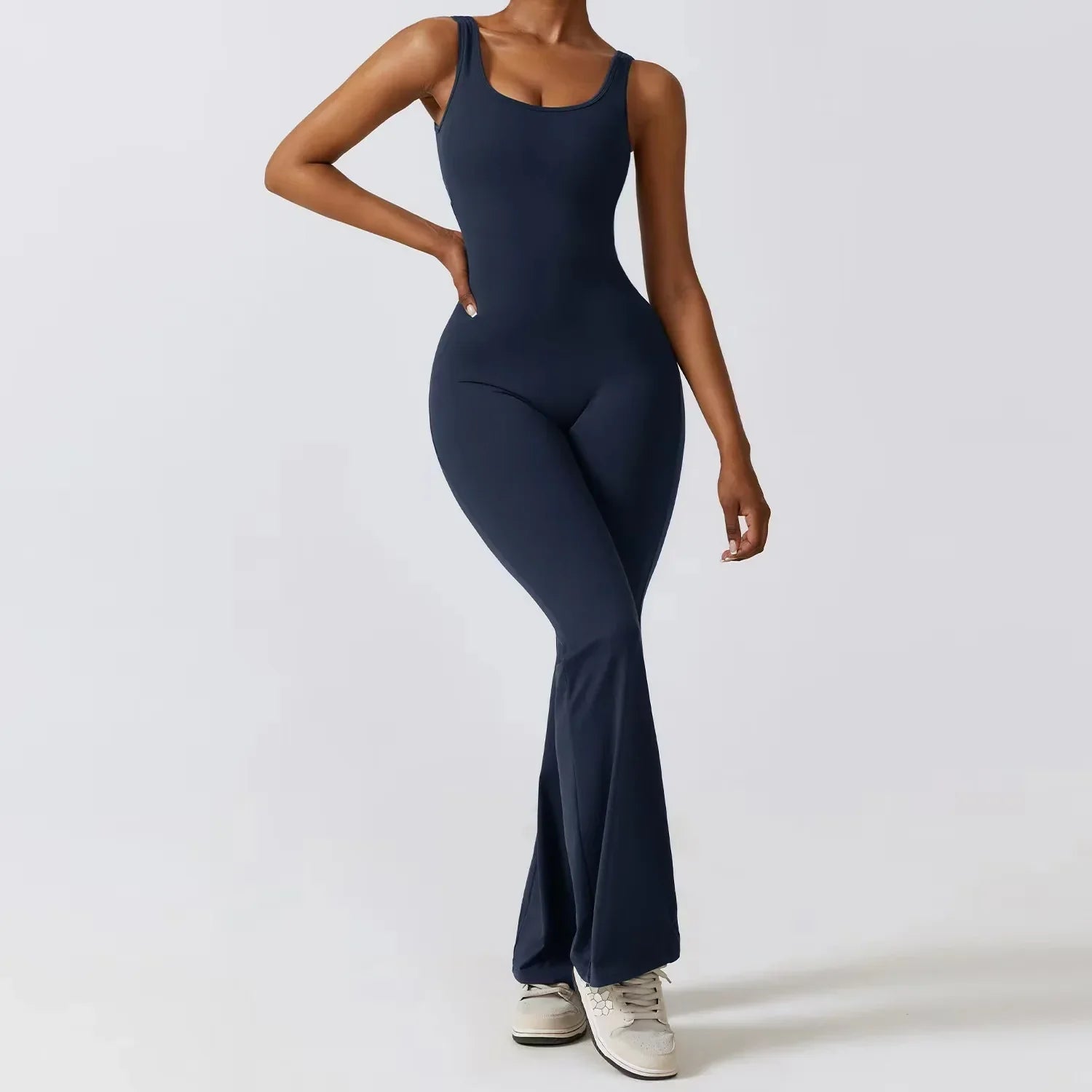 Araceli | Women's Ribbed Knit Athleisure Jumpsuit