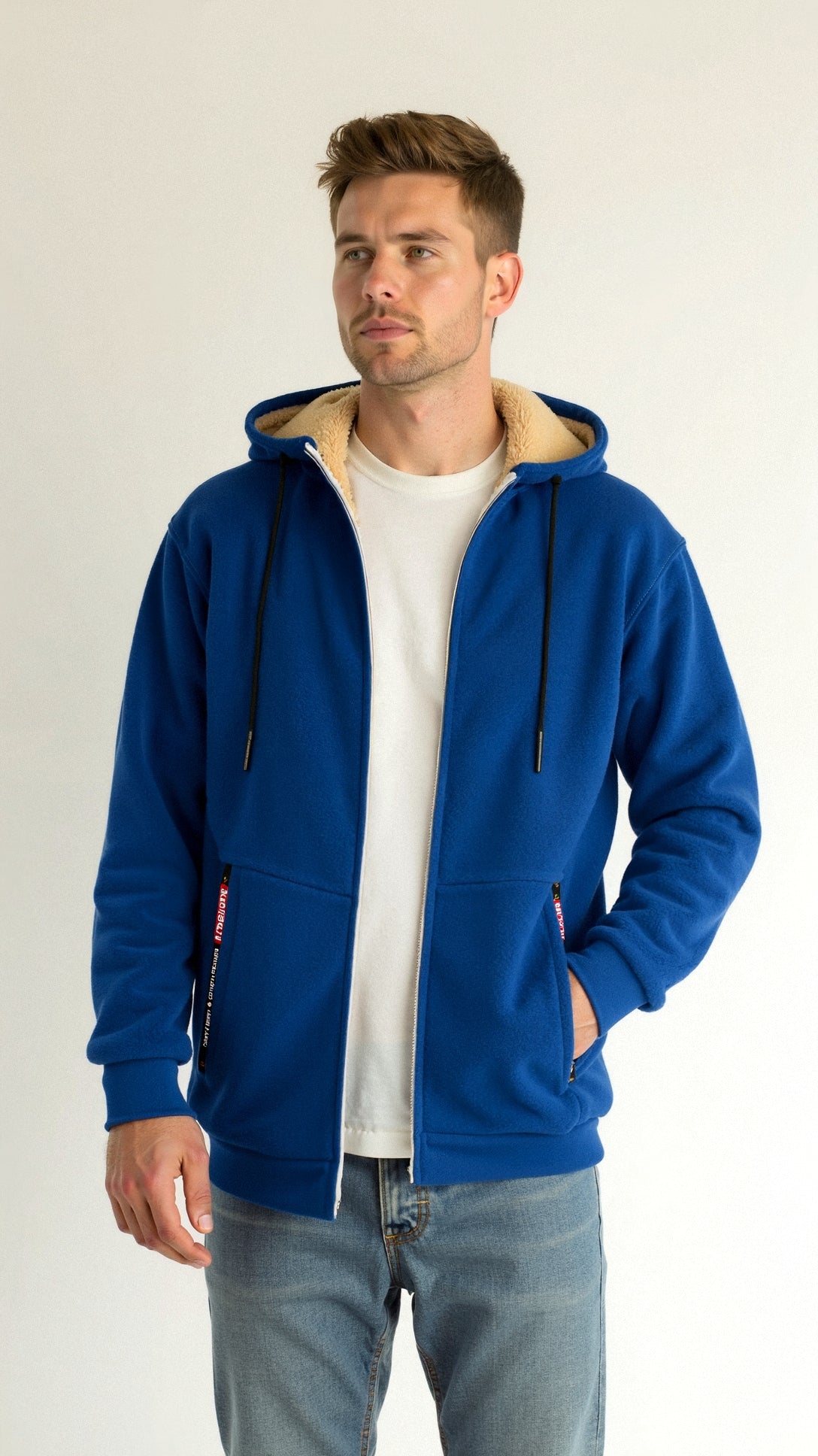 Eleazar | Men's Sherpa-Lined Hoodie Jacket