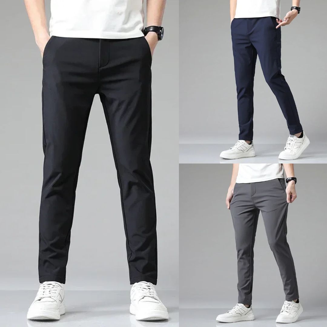 Einar Slim-Fit Straight-Leg Trousers for Men