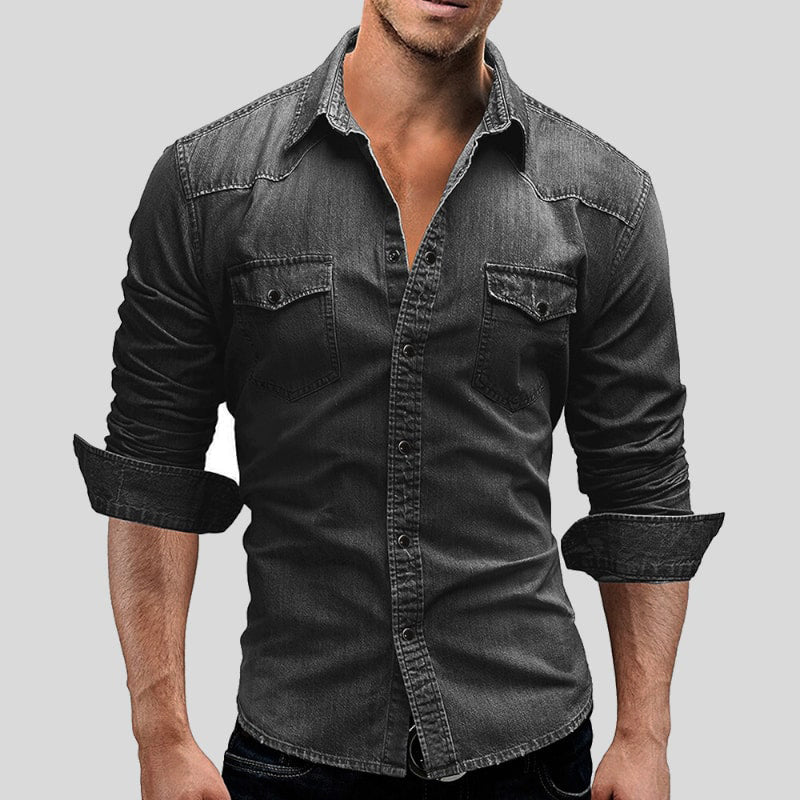 Larence | Men's Casual Denim Shirt