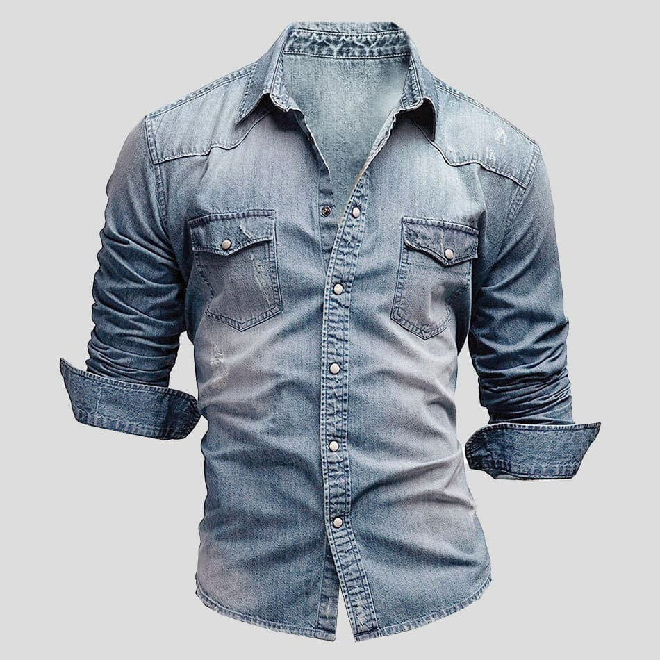 Larence | Men's Casual Denim Shirt