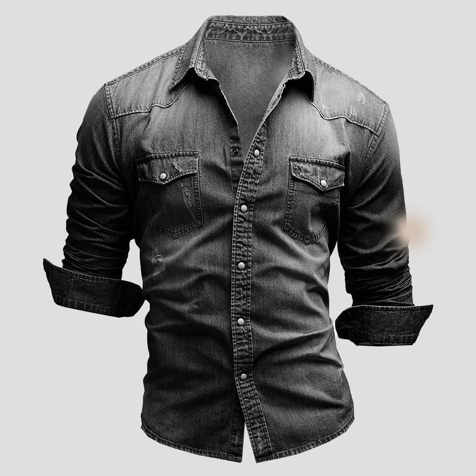 Larence | Men's Casual Denim Shirt