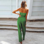 Mattea | Elegant Strapless Wide-Leg Jumpsuit for Women