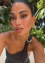 Ayesha Spiral Coil Earrings | Elegant Gold-Tone for Women