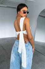 Ariane | Women's One-Shoulder Lace Top