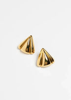 Karolyn | Elegant Sculpted Gold-Tone Statement Earrings for Women