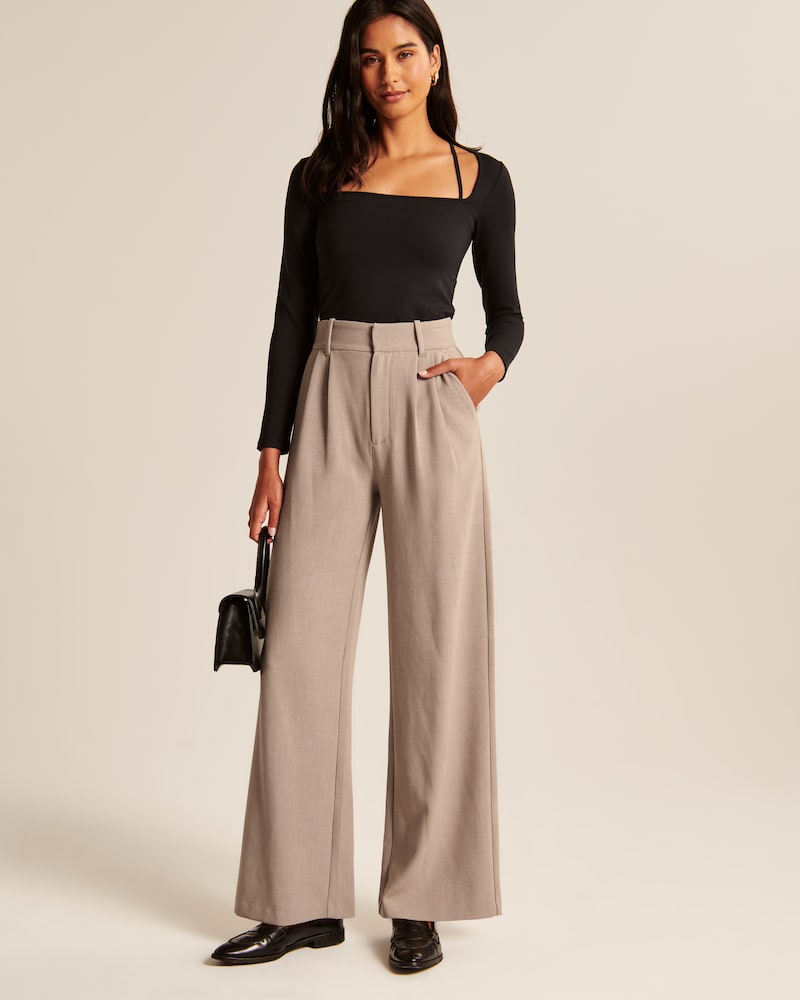 Jaelyn | Women's High-Waisted Wide-Leg Trousers