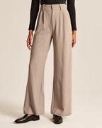 Jaelyn | Women's High-Waisted Wide-Leg Trousers