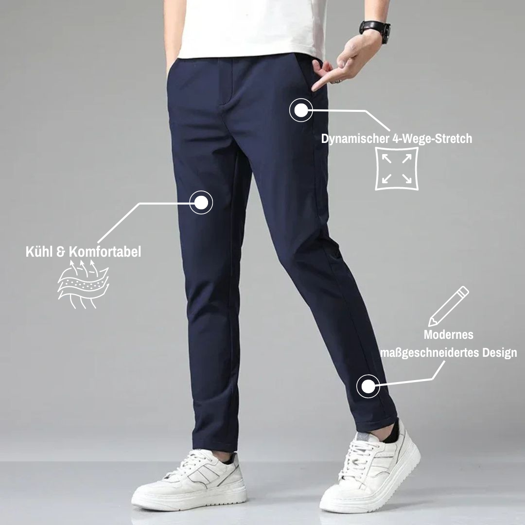 Einar Slim-Fit Straight-Leg Trousers for Men