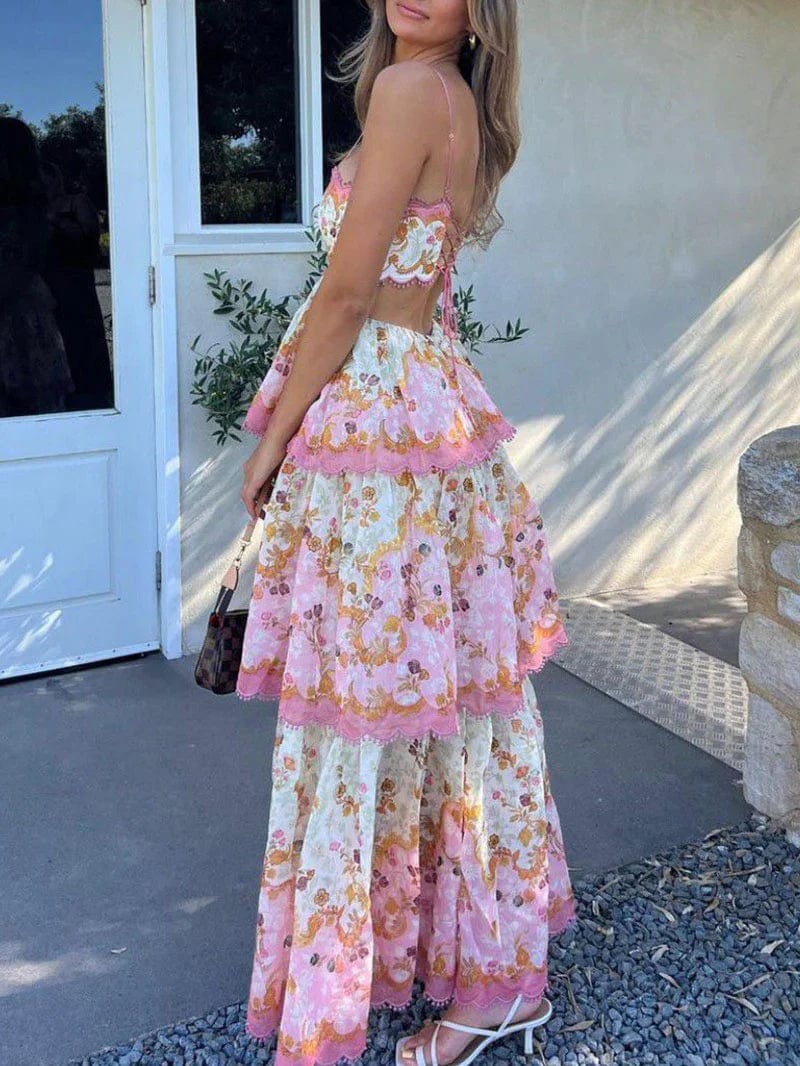 Phoenix Floral Tiered Maxi Dress | Women's Summer Style