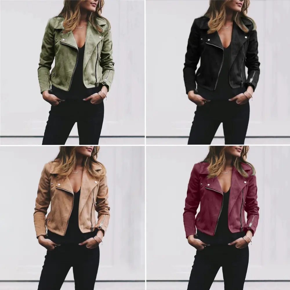 Eleni | Women's Asymmetrical Moto Jacket