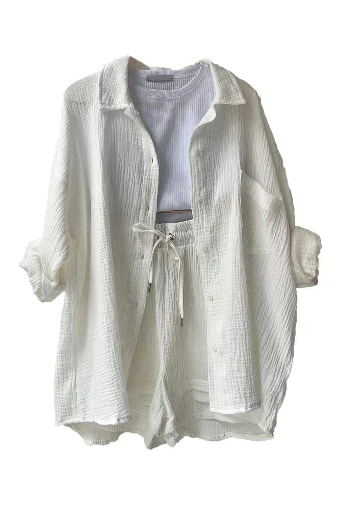 Raelee Crinkled Gauze | Women's Relaxed Co-ord Set