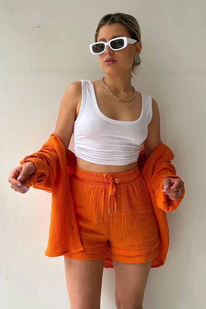 Raelee Crinkled Gauze | Women's Relaxed Co-ord Set