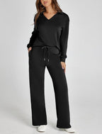 Verla | Women's Cozy Quarter-Zip Loungewear Set