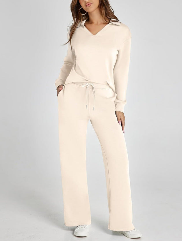 Verla | Women's Cozy Quarter-Zip Loungewear Set
