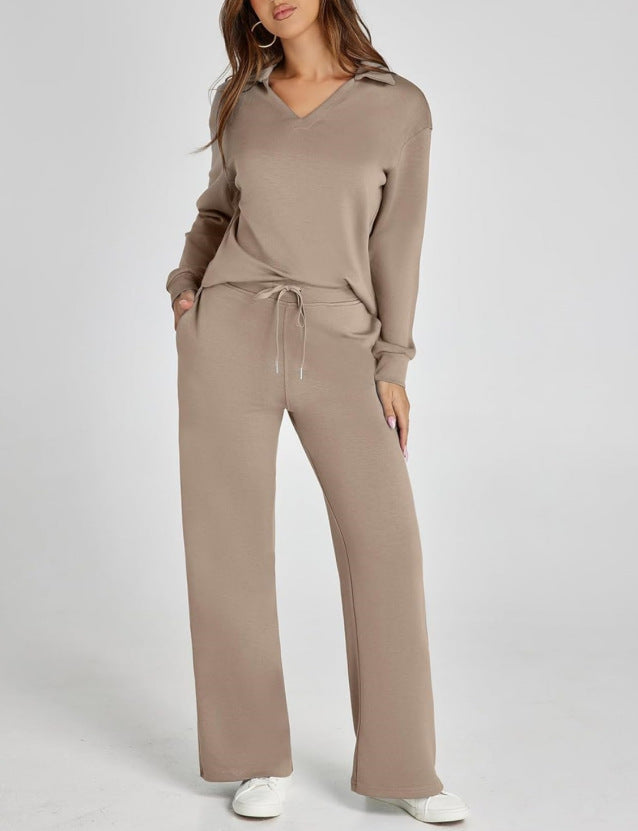 Verla | Women's Cozy Quarter-Zip Loungewear Set