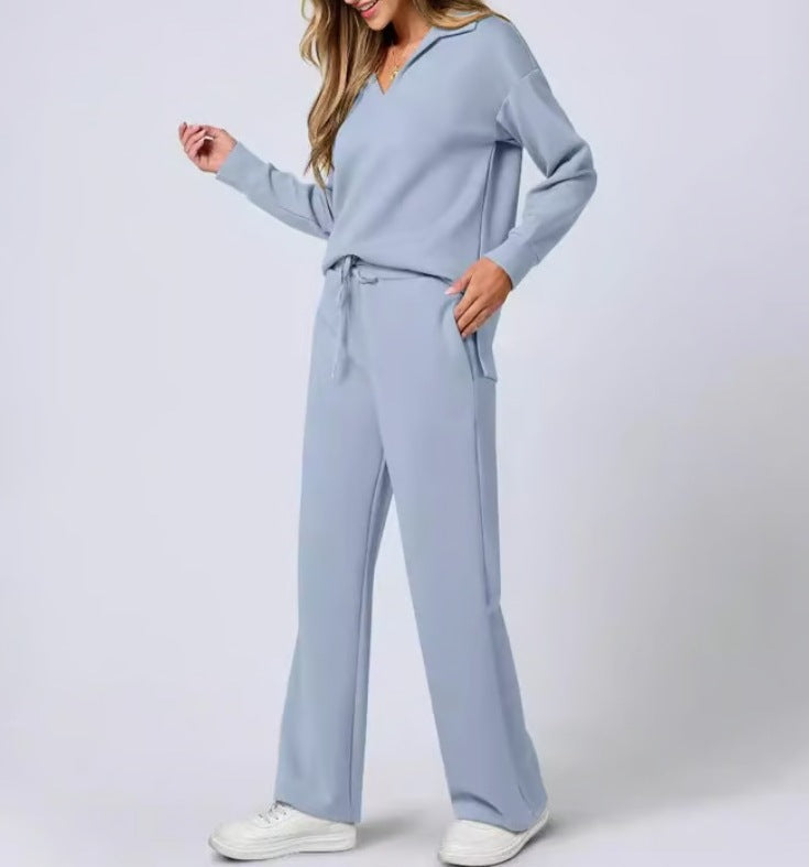 Verla | Women's Cozy Quarter-Zip Loungewear Set