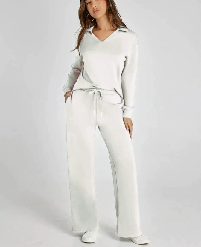 Verla | Women's Cozy Quarter-Zip Loungewear Set
