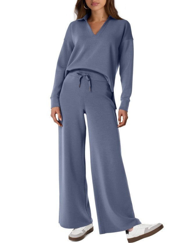 Verla | Women's Cozy Quarter-Zip Loungewear Set