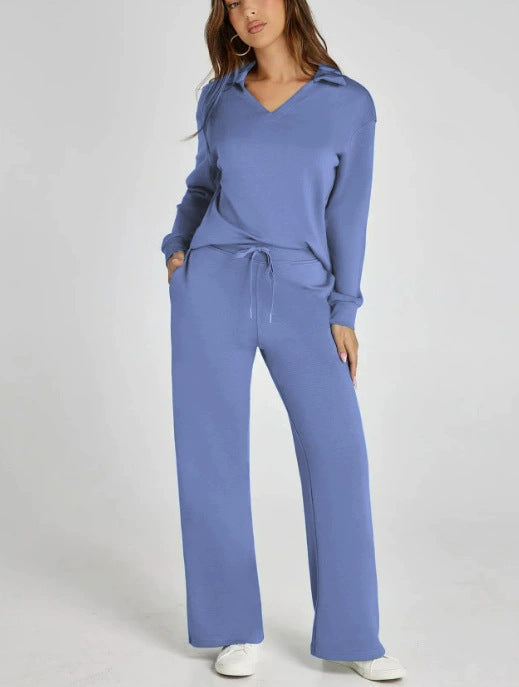 Verla | Women's Cozy Quarter-Zip Loungewear Set