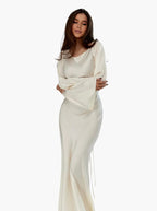 Leda | Elegant Women's Bell Sleeve Maxi Dress