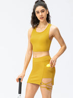 Lura | Women Athletic Set (Crop Top & Skirt)