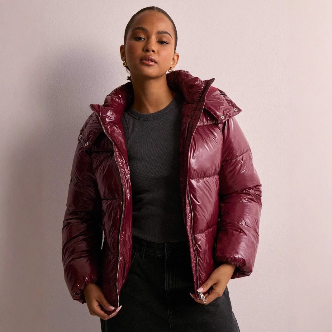 Ramona Glossy Puffer Jacket | Stylish Women's Outerwear