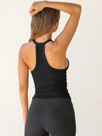 Marci Ribbed V-Neck Tank Top | Stylish Women's Athleisure