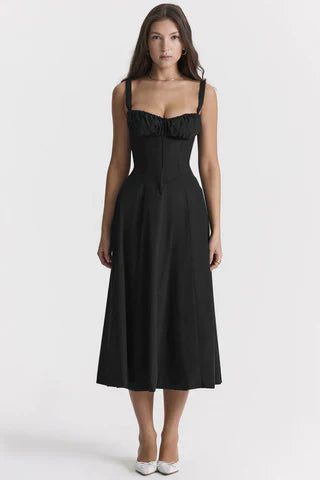 Dawne | Women's Elegant Midi Dress for Formal Occasions