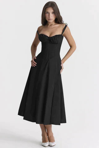 Dawne | Women's Elegant Midi Dress for Formal Occasions