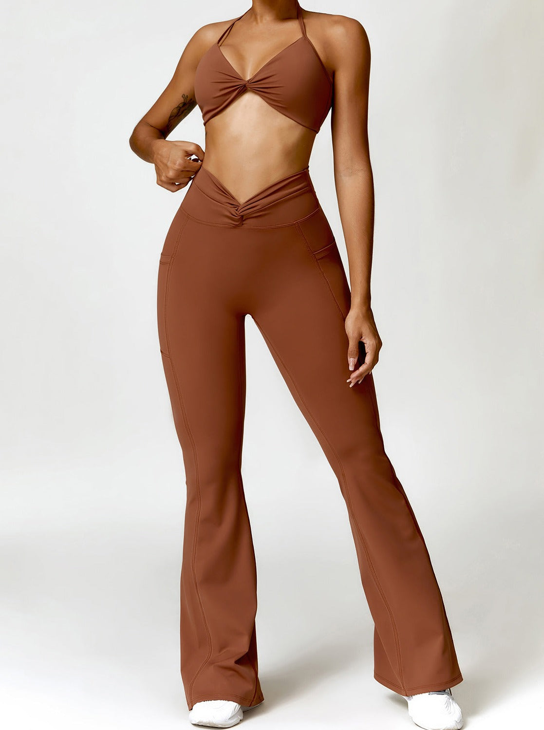 Aubri | Women's Athleisure Flare Leggings