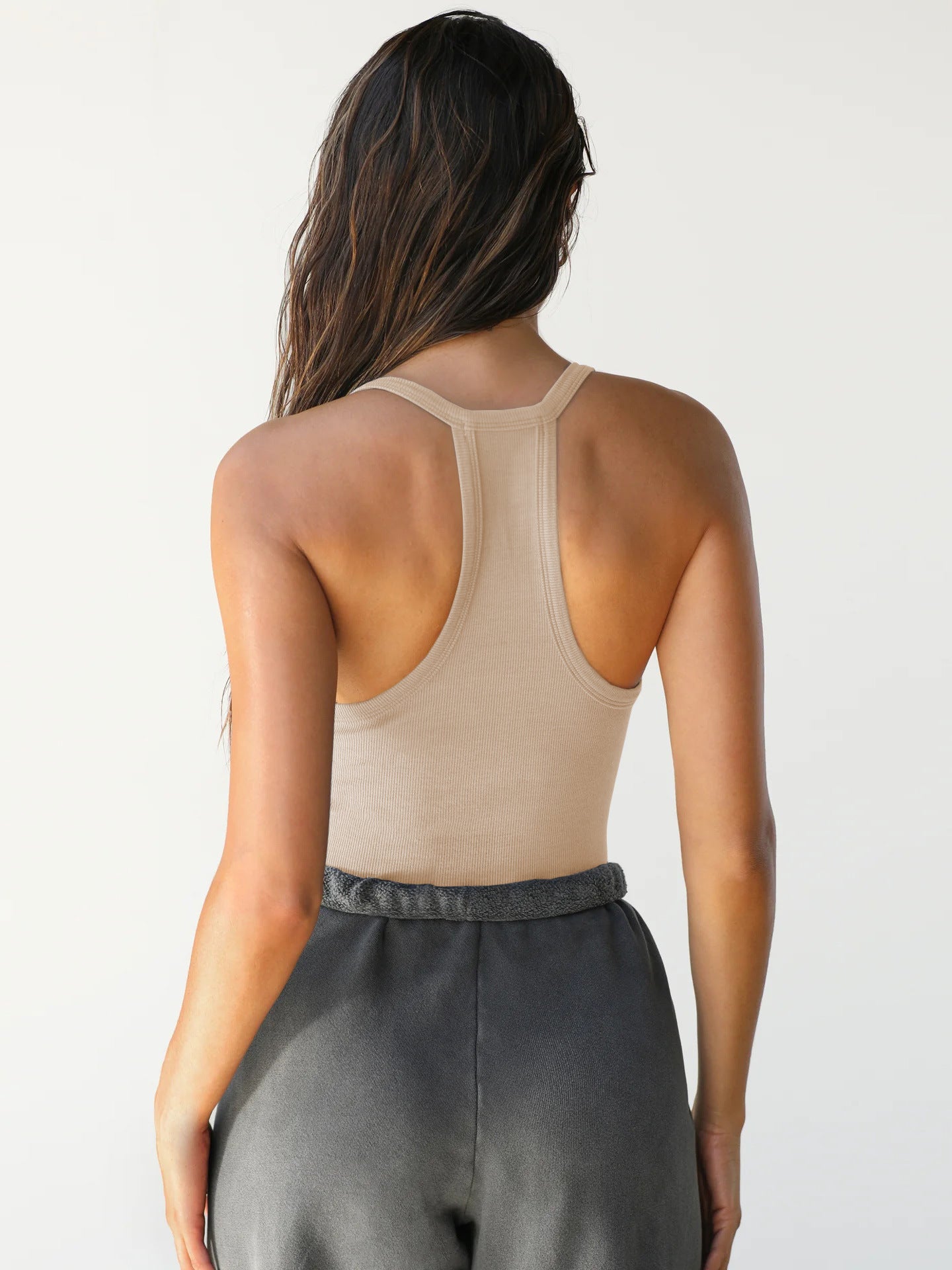 Marci Ribbed V-Neck Tank Top | Stylish Women's Athleisure