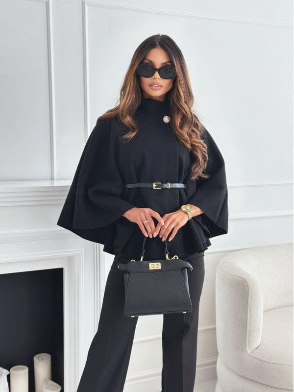 Phebe | Women's Elegant Flowing Cape Jacket