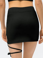 Noma | Women's Edgy Ribbed Mini Skirt