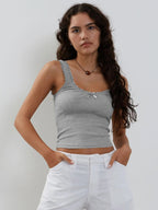 Marbella | Young Women's Lace Trim Tank Top