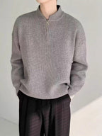 Talia Quarter-Zip Knit Sweater | Stylish Comfort for Adults