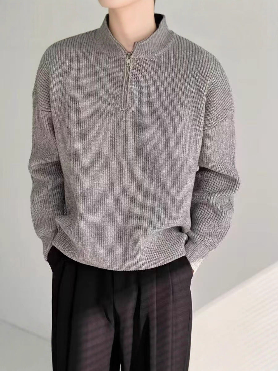 Talia Quarter-Zip Knit Sweater | Stylish Comfort for Adults