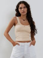 Fernanda | Women's Ribbed Knit Tank Top