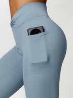 Breonna | Flattering Women's Twisted Front High-Waisted Yoga Pants