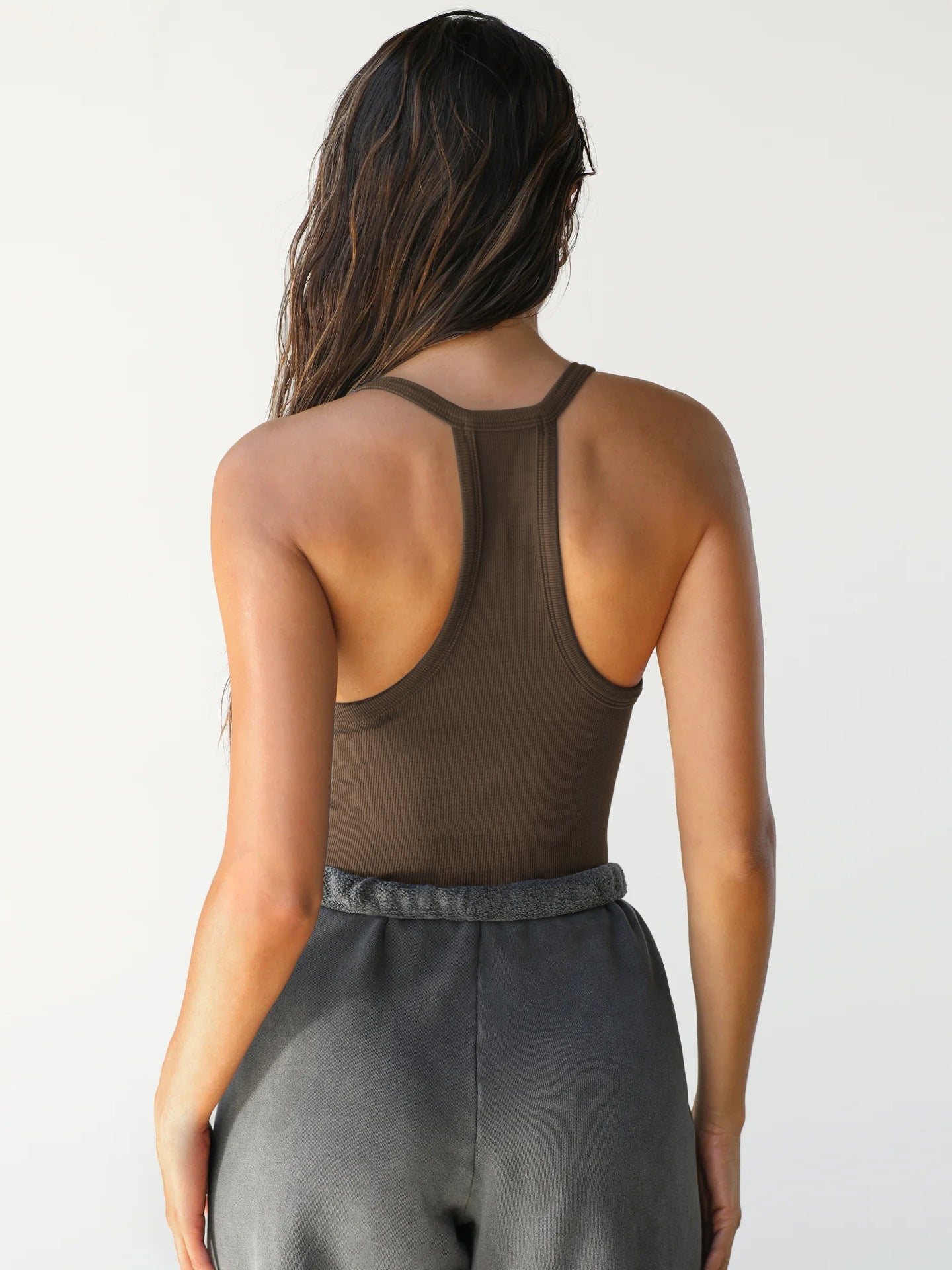 Marci Ribbed V-Neck Tank Top | Stylish Women's Athleisure