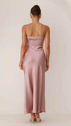 Rainey Elegant Satin Maxi Dress for Women