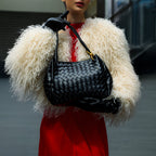 Gabrielle | Elegant Woven Leather Handbag for Women