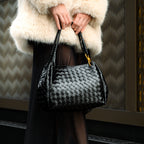 Gabrielle | Elegant Woven Leather Handbag for Women