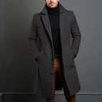 Sterling Men's Tailored Wool Blend Overcoat